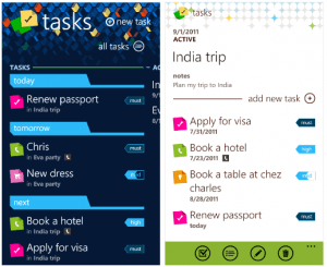 Tasks Windows 8